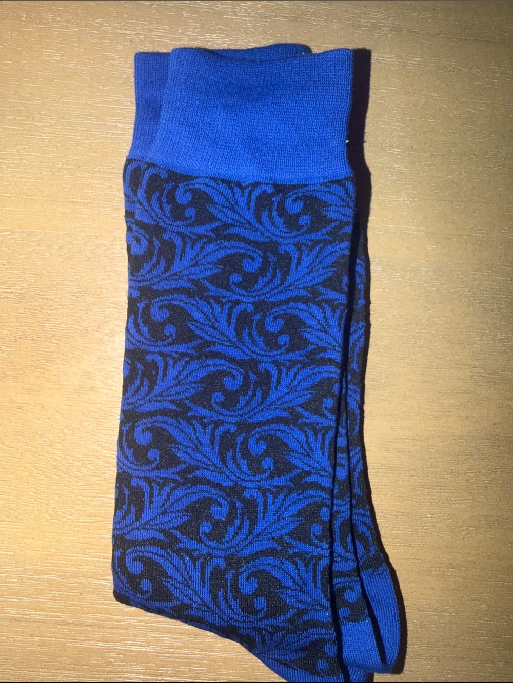 Blue and Black Patterned men’s socks